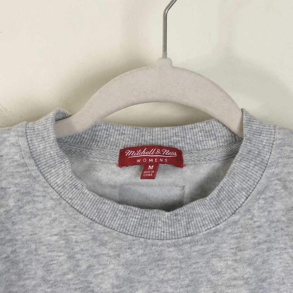 Michigan Wolverines Mitchell & Ness College Vault Crewneck Women's M Grey NCAA - Picture 3 of 14